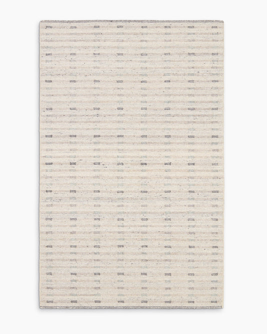 Noa Wool Rug - 5' x 8' / Light Grey