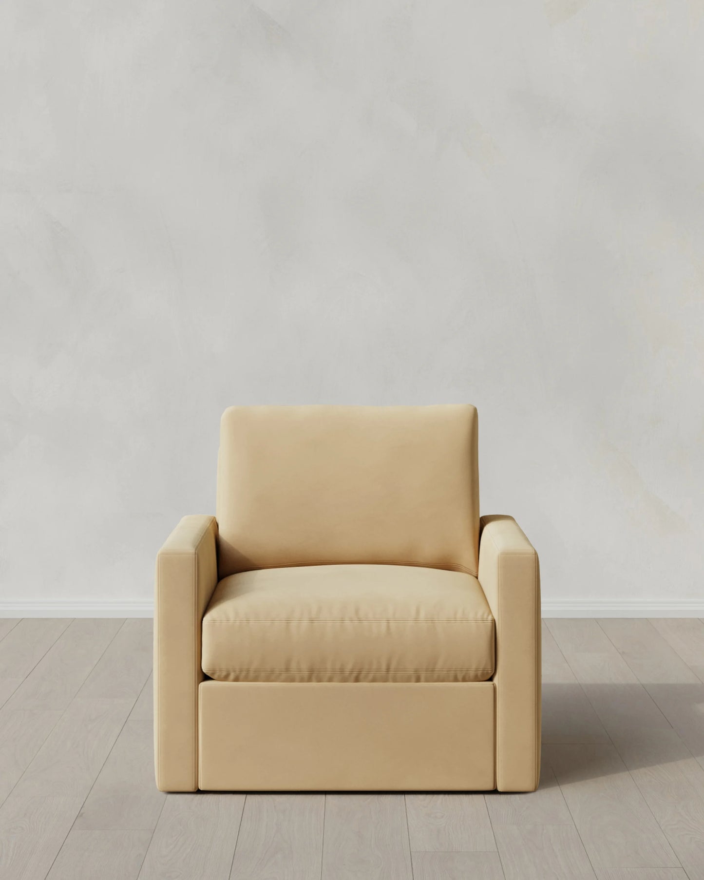 Brennan Swivel Chair in Performance Velvet - 32" / Rust