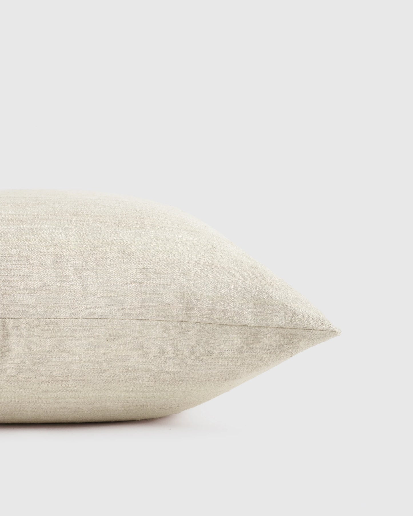 Raw Silk Pillow Cover - 20x20 / Ivory