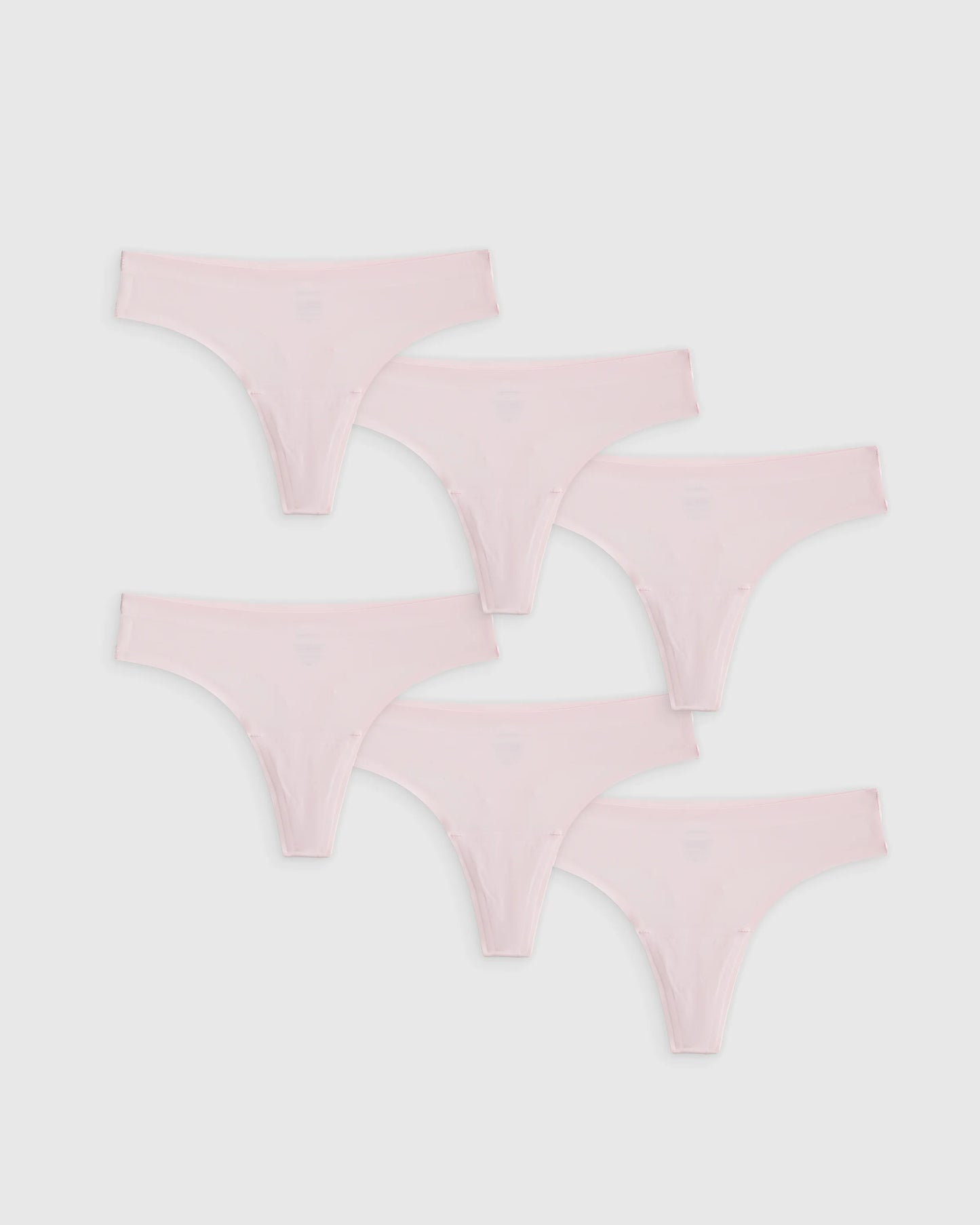 Invisible Bonded Thong (6-Pack) - XS / Plum