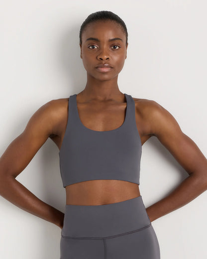 Ultra-Form Scoop Neck Longline Bra - XS / Black Camo