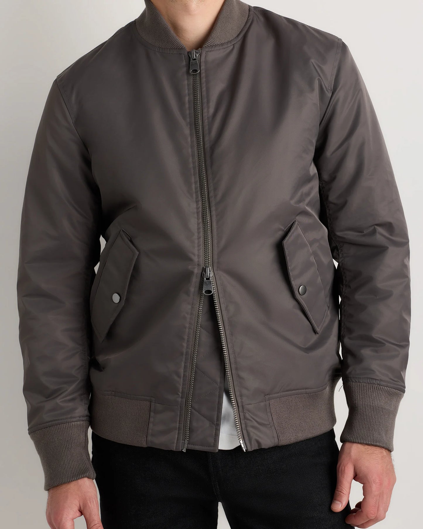 Flight Nylon Bomber Jacket - S / Navy