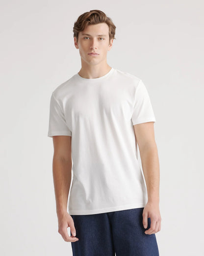 Cotton Modal Crew Neck Tee - S / Bold Black