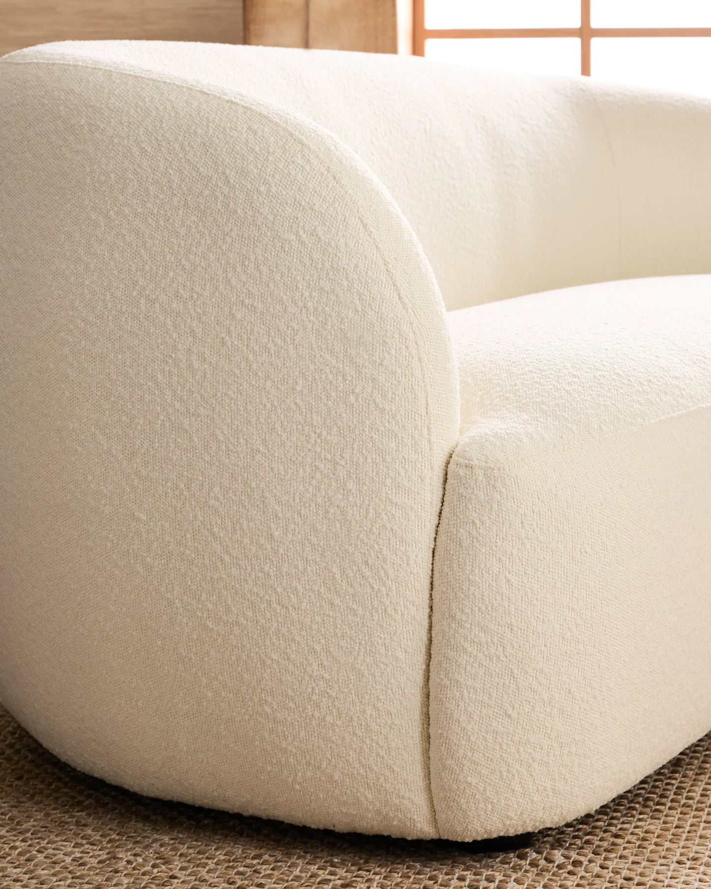 Performance Boucle Loveseat - One Size / Ivory