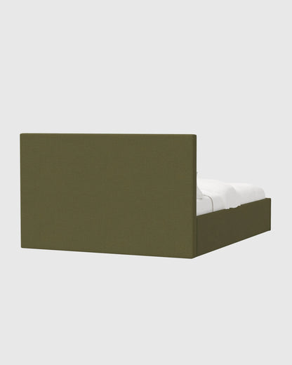100% Linen Square Bed - Full / Canvas