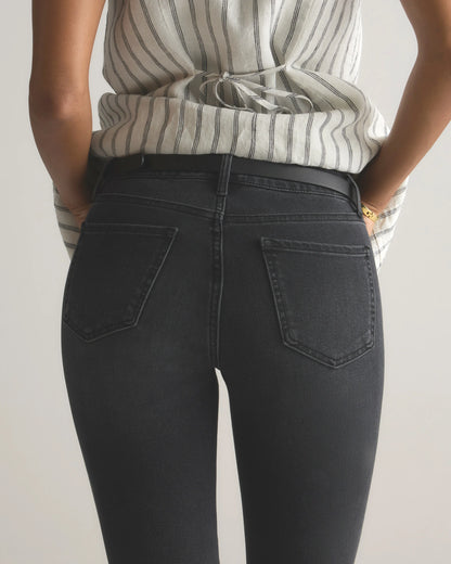 Luna Stretch Slim Straight Jeans - 24 / Black