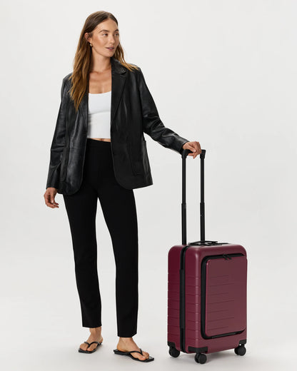 Front Pocket Carry-On Suitcase - One Size / Lavender