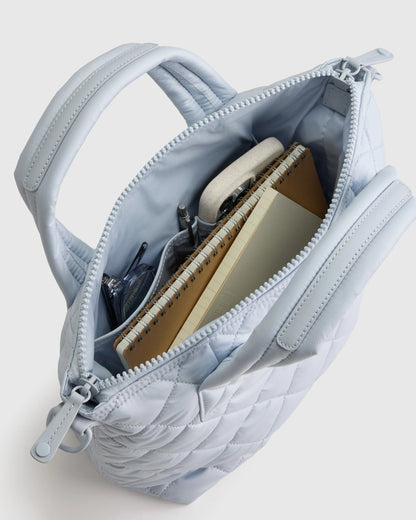Transit Quilted Small Crossbody Tote - One Size / Taupe Brown