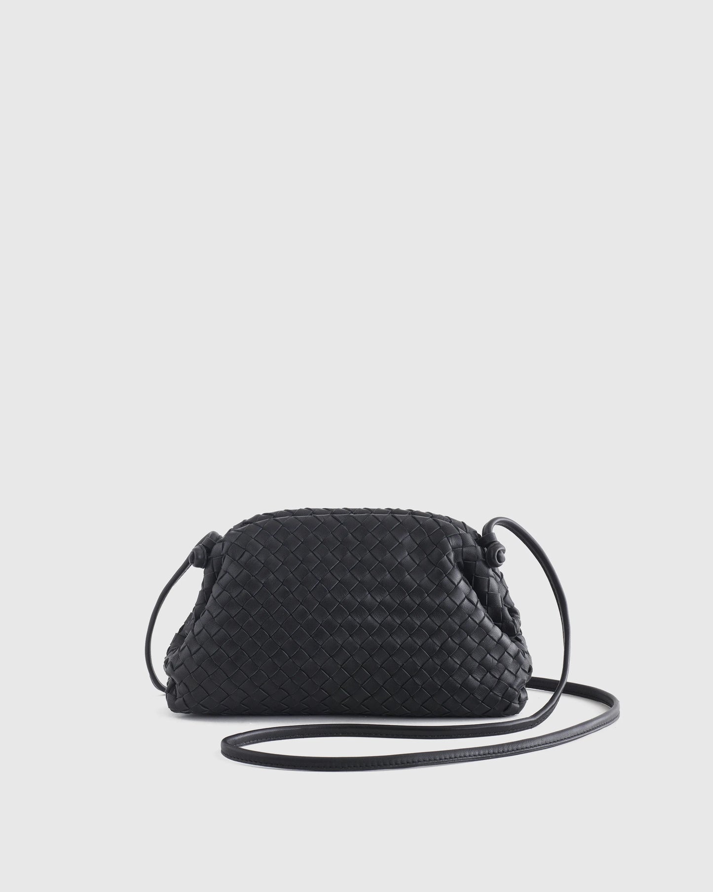 Naomi Handwoven Clutch - One Size / Black