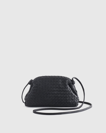 Naomi Handwoven Clutch - One Size / Black
