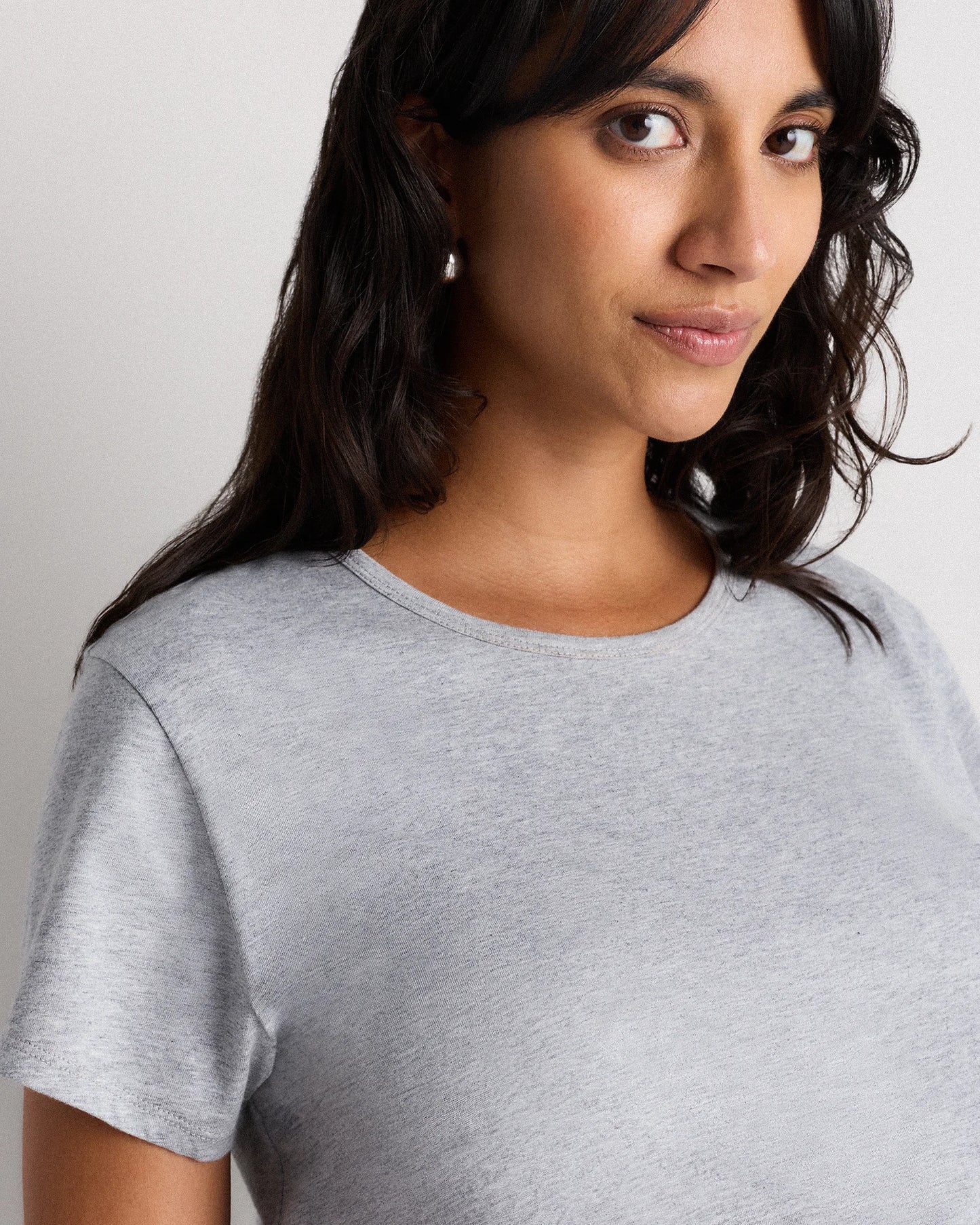 Cotton Modal Maternity Crew Neck Tee (2-pack) - XS / Black/Redwood Brown