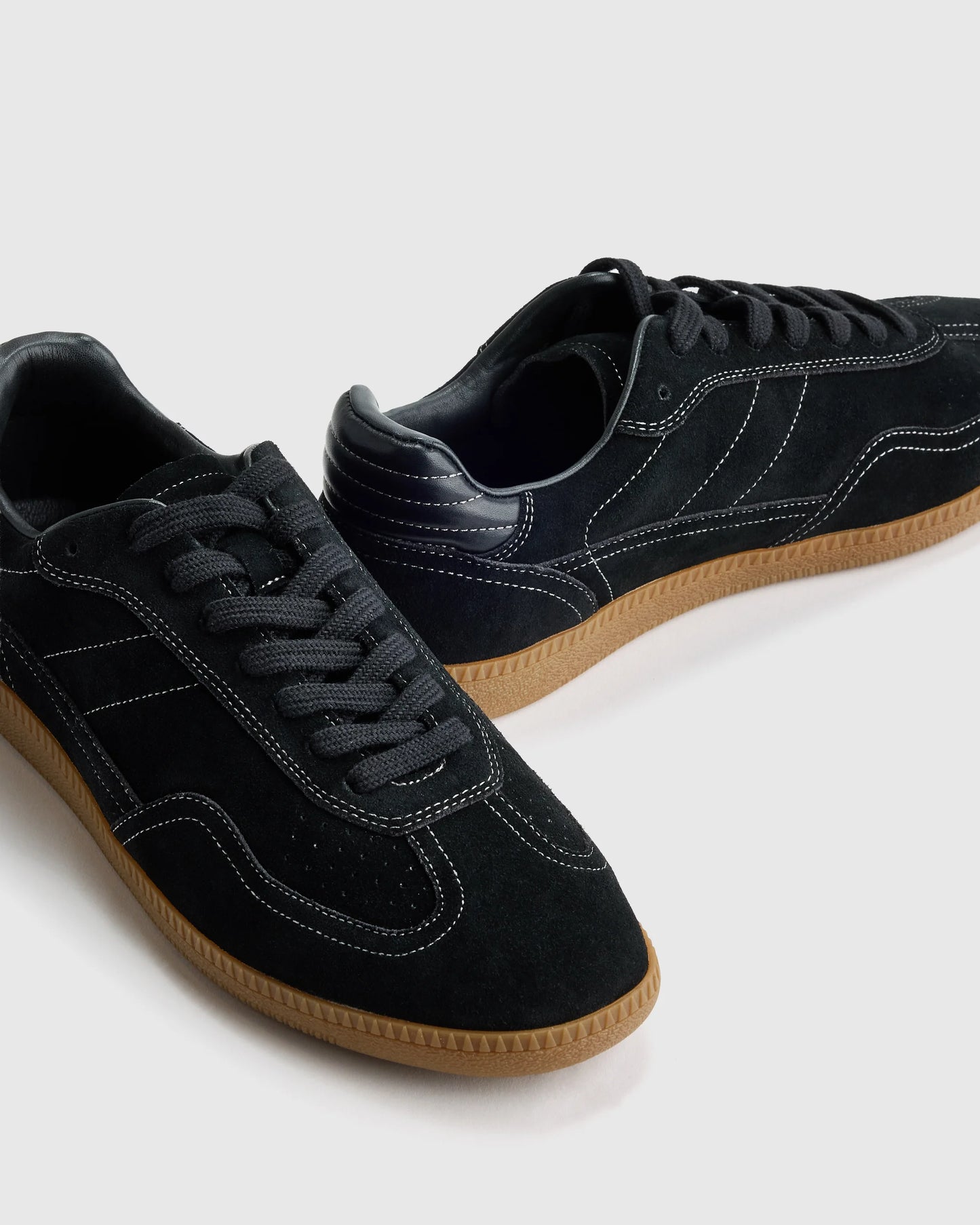 Italian Suede Gum Sole Sneaker - 5 / Birch