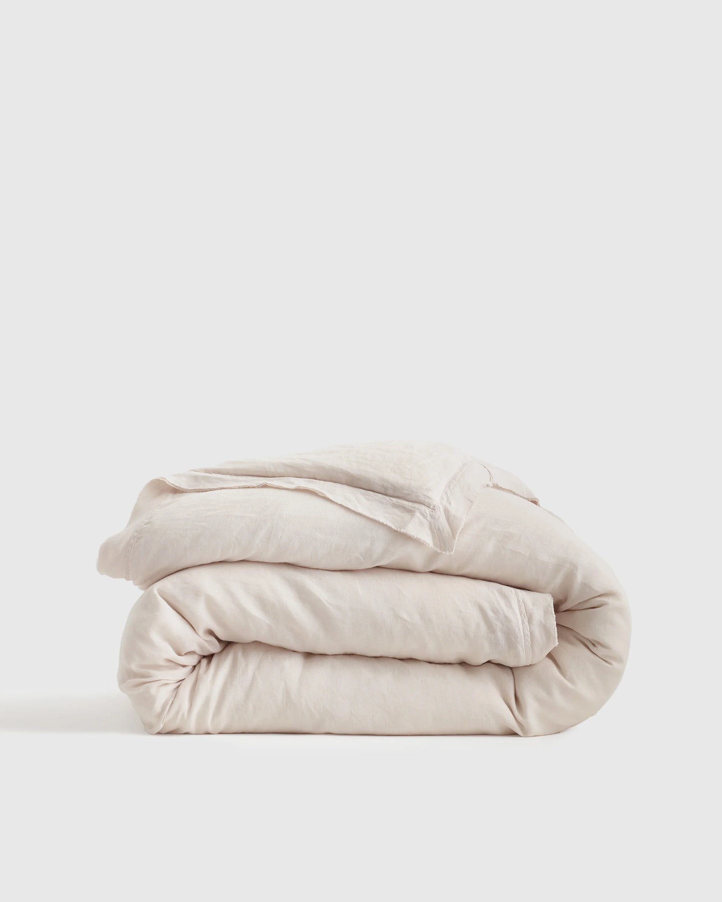 European Linen Double Flange Duvet Cover - Twin / Pine