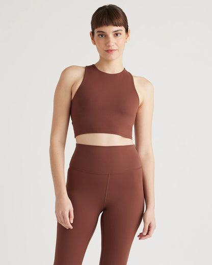 Ultra-Form High-Neck Cropped Tank - XS / Black Camo