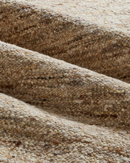 Liam Handwoven Wool Boucle Rug - 5' x 8' / Brown