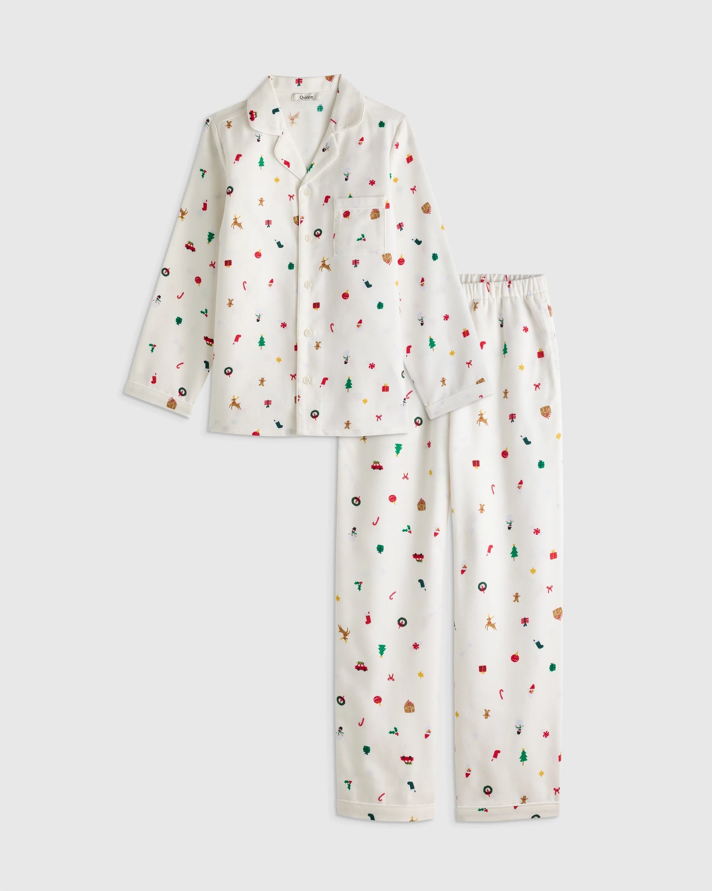 Holiday Flannel Pajama Set - 6 / Multi Holiday