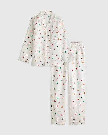 Holiday Flannel Pajama Set - 6 / Multi Holiday