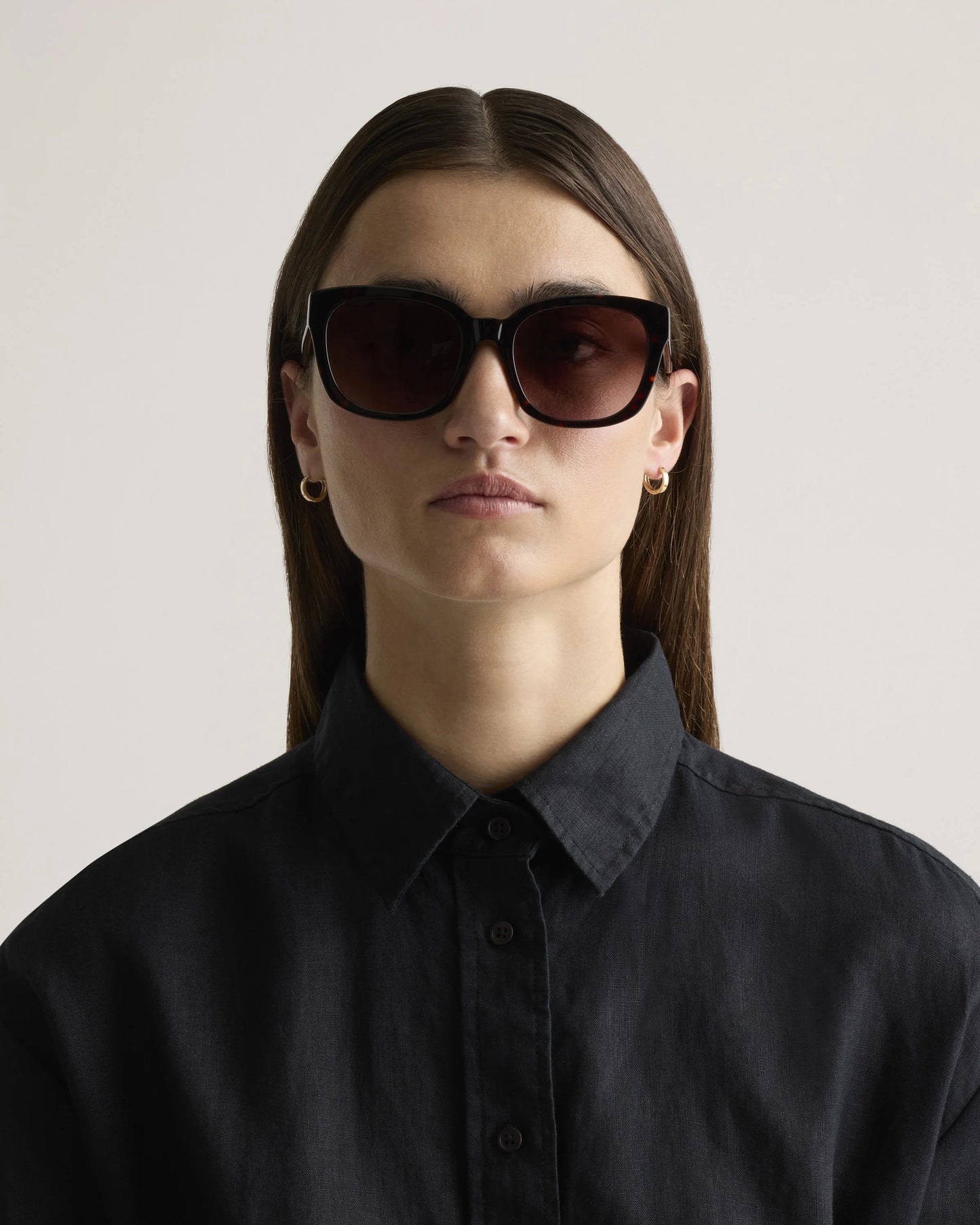 Barcelona Polarized Acetate Sunglasses - One Size / Tortoise with Brown Gradient lens