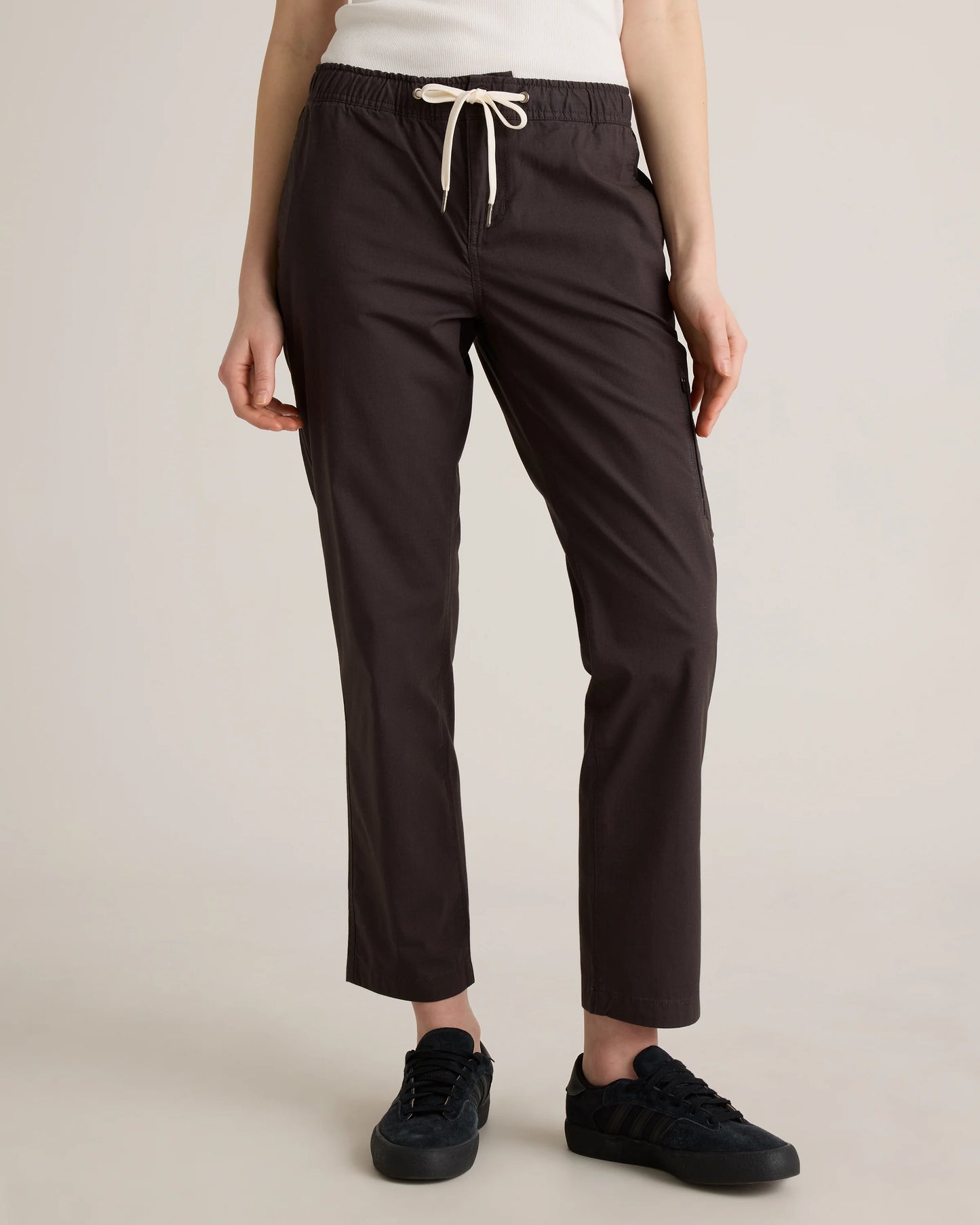 Organic Stretch Ripstop Straight Pants - XS / Steel