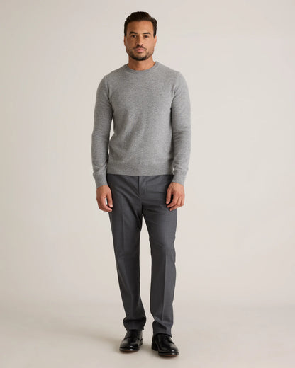 Mongolian Cashmere Crewneck Sweater - XS / Black