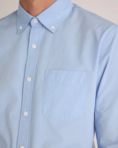 Organic Cotton Stretch Poplin Shirt - S / Grey Gingham