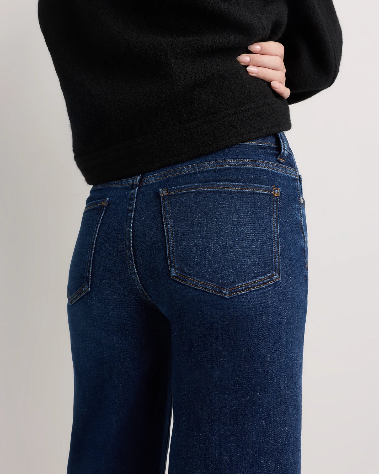 Luna Stretch Wide Leg Jeans - 24 / Frosted Blue