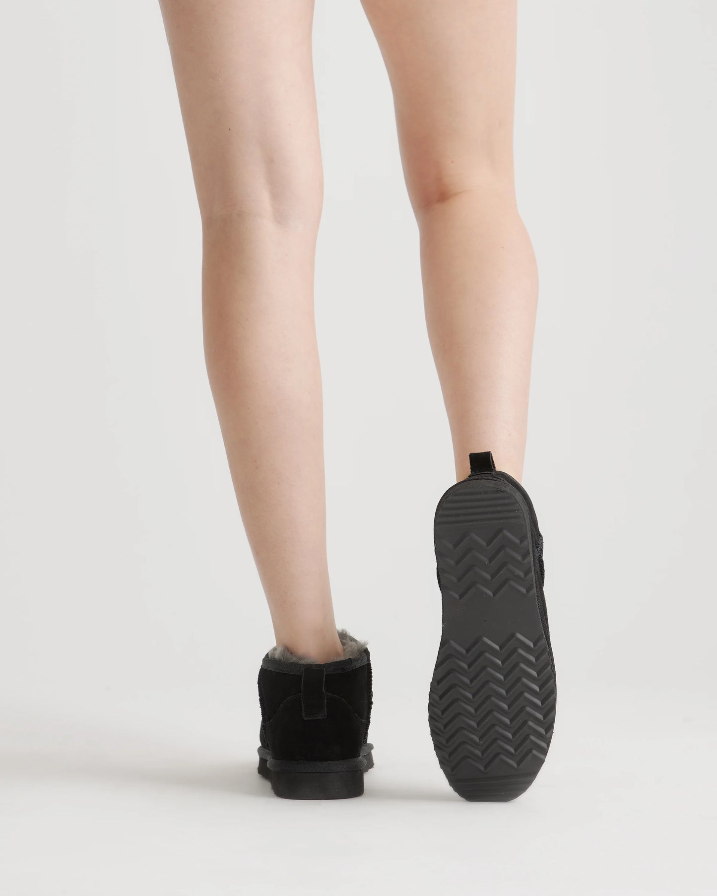 Australian Shearling Mini Boot - 6 / Black