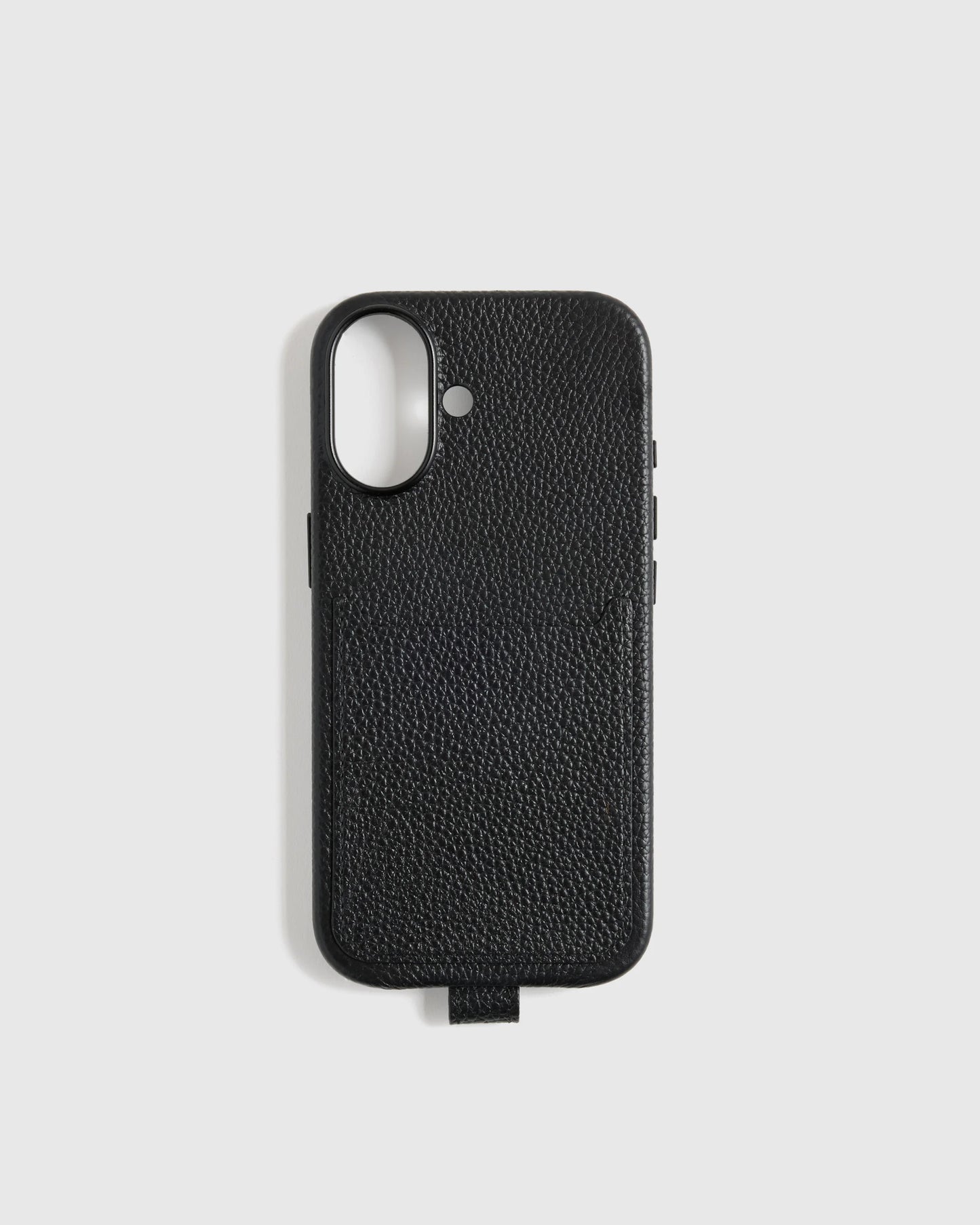 Italian Leather Phone Crossbody Case - 17 / Black