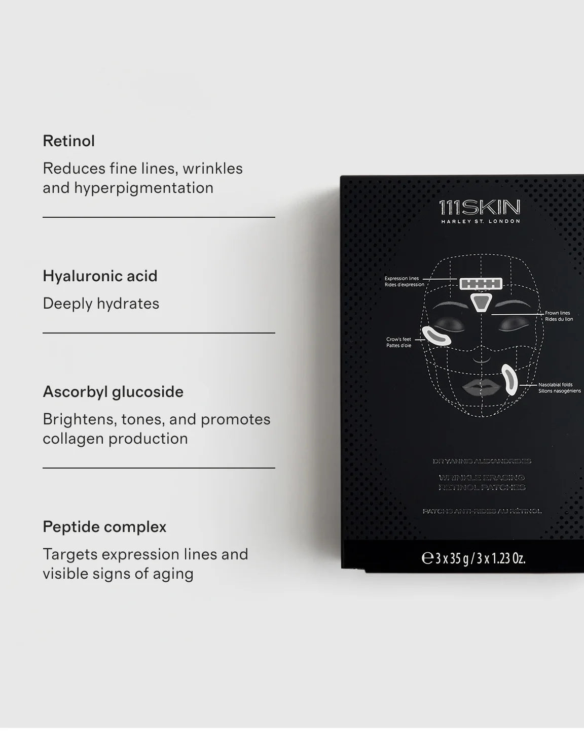 Wrinkle Erasing Retinol Patches by 111SKIN - One Size / No Color