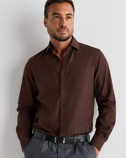 Organic Cotton Cashmere Dress Shirt - XS / Pale Blue