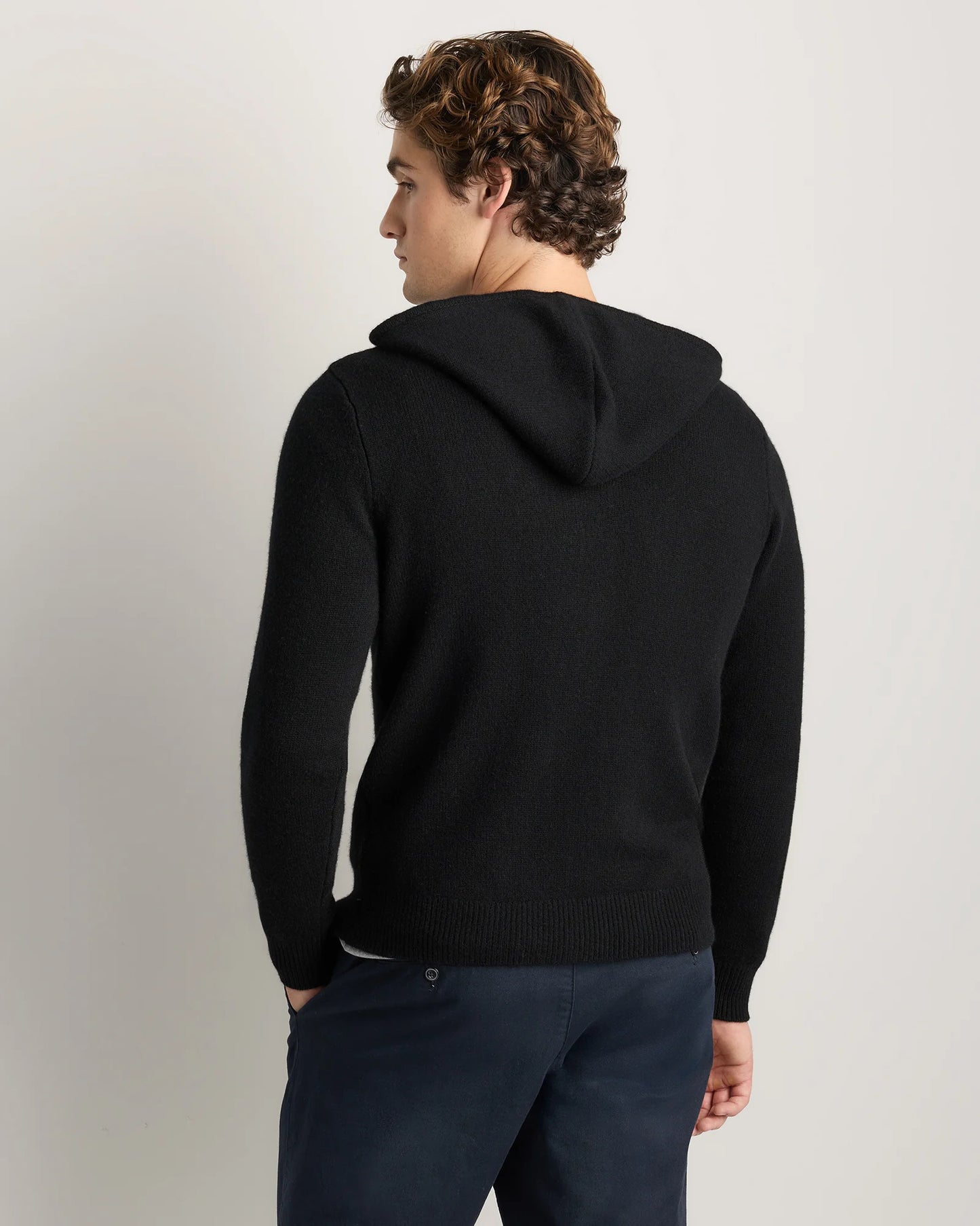 Mongolian Cashmere Full-Zip Hoodie - S / Teak