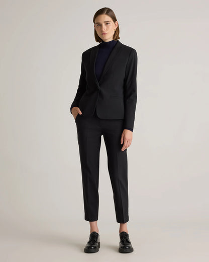 Italian Wool Tailored Blazer - XS / Navy