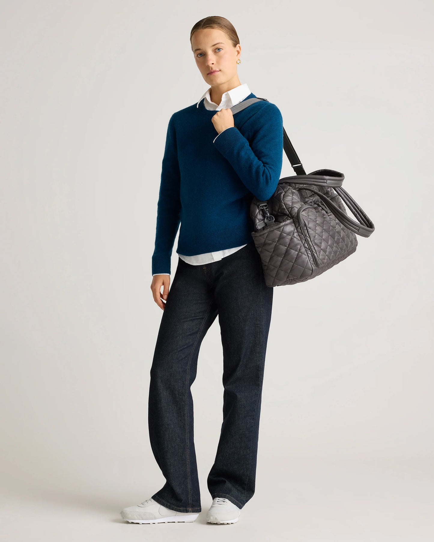 Transit Quilted Duffle Bag - One Size / Taupe Brown
