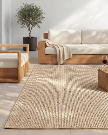 Marbella Handwoven Indoor/Outdoor Rug - 2' x 3' / Natural