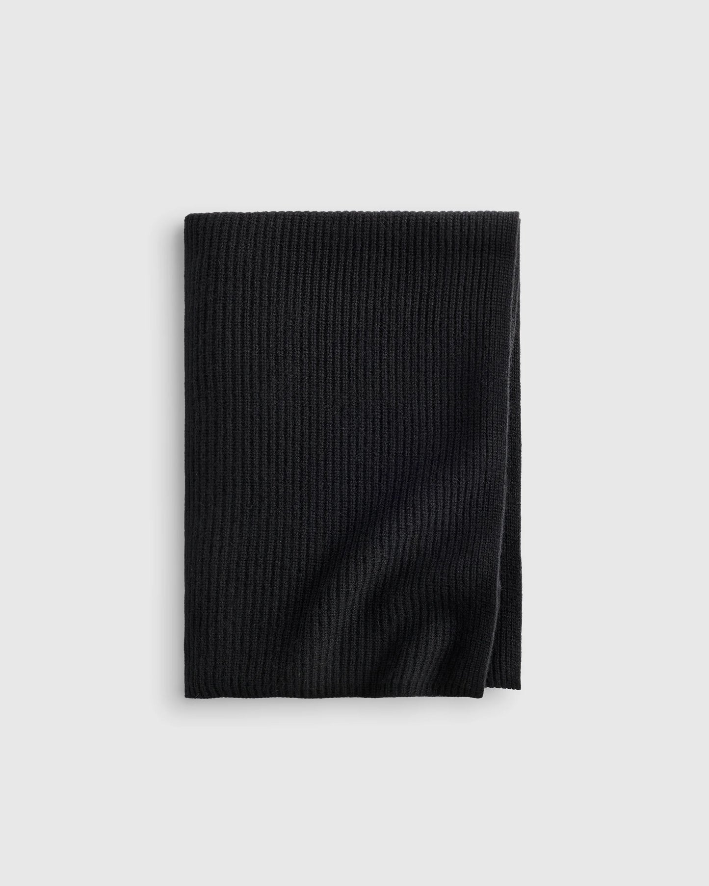 Ribbed Knit Cashmere Throw - 50x70 / Oatmeal