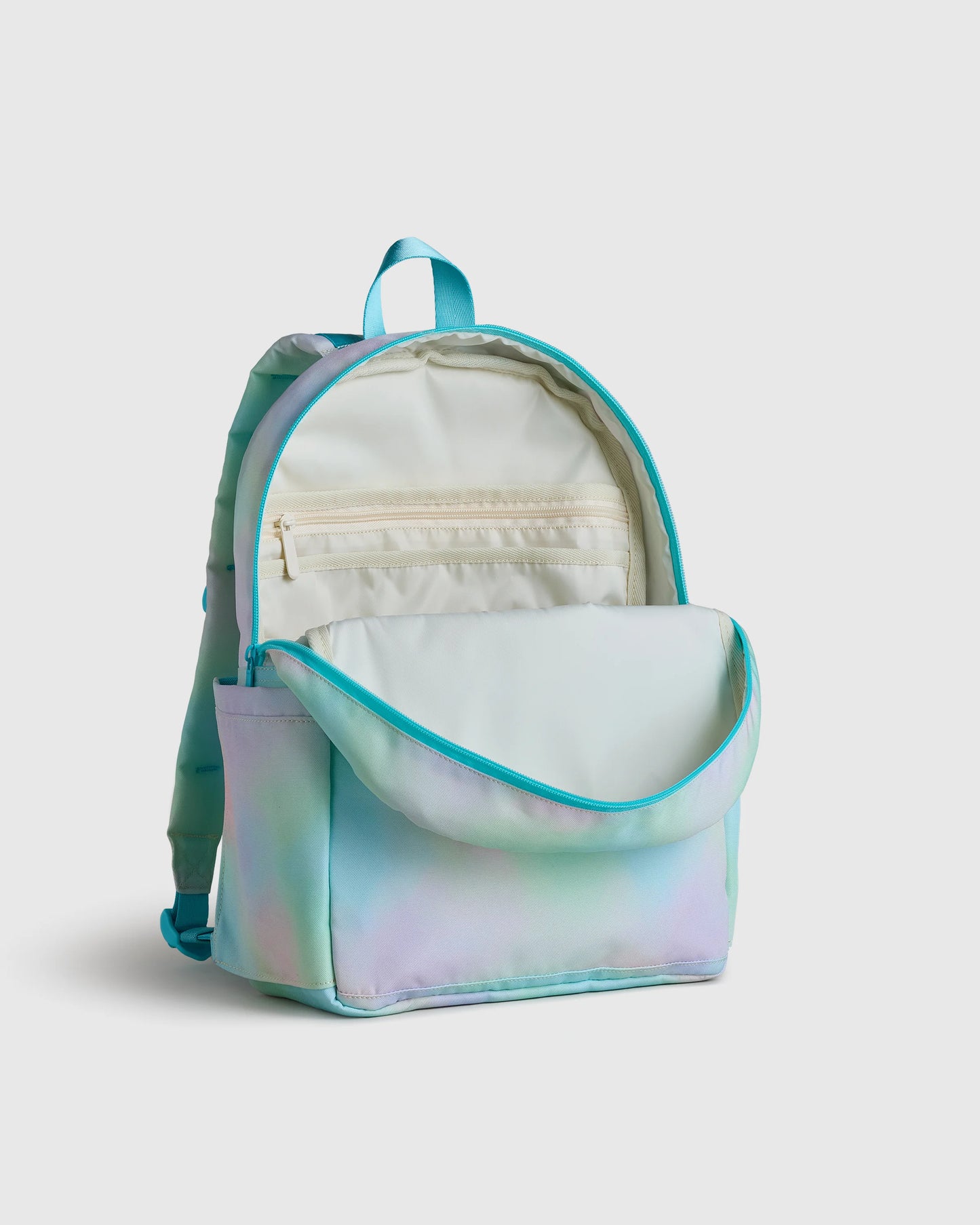 Recycled Double Pocket Backpack - One Size / Rainbow Clouds
