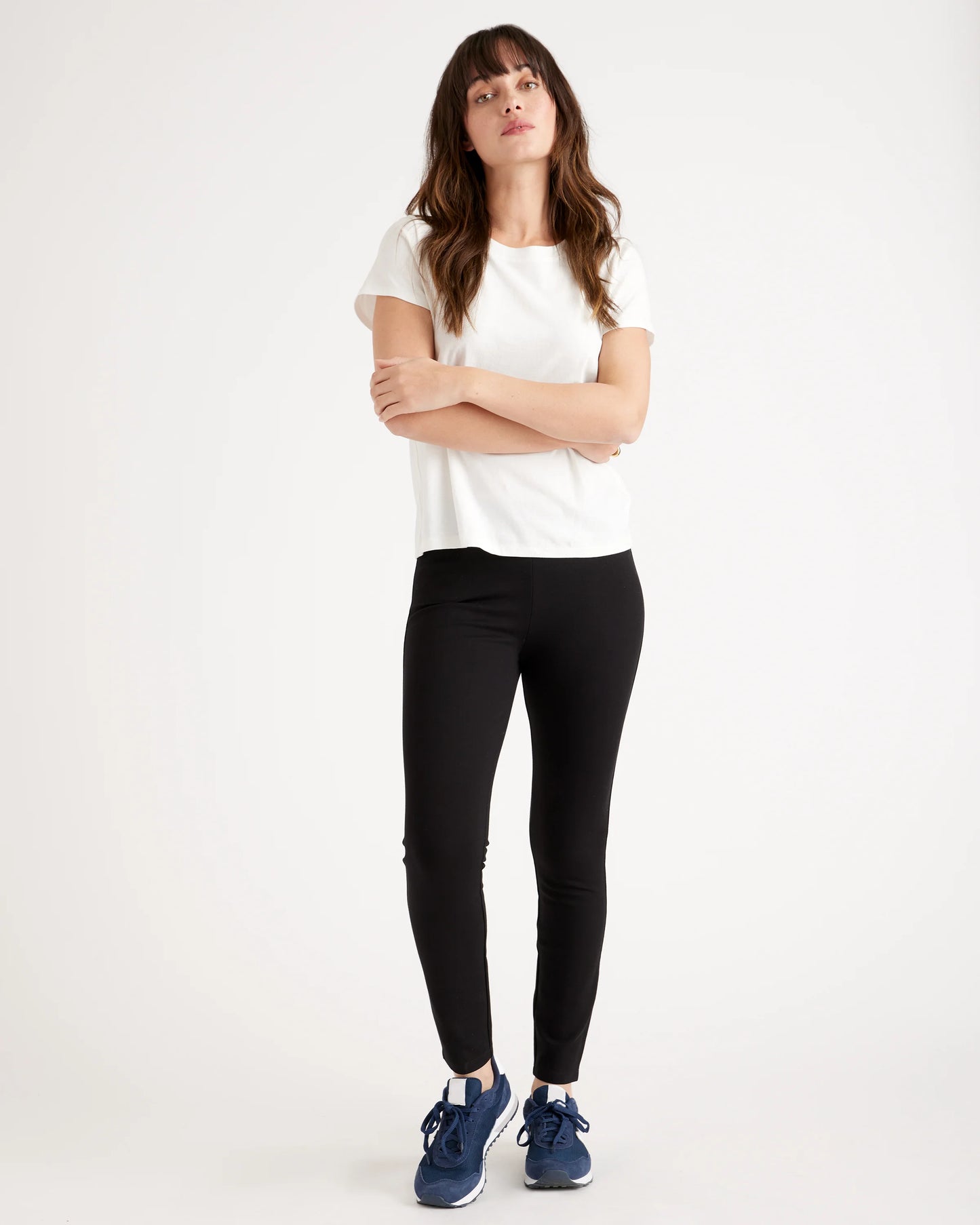 Ultra-Stretch Ponte Skinny Pants - XS / Black