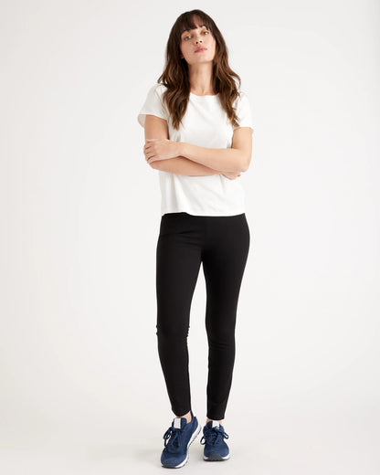 Ultra-Stretch Ponte Skinny Pants - XS / Black