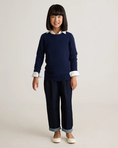 Washable Cashmere Crewneck Sweater - 6 / Heather Grey