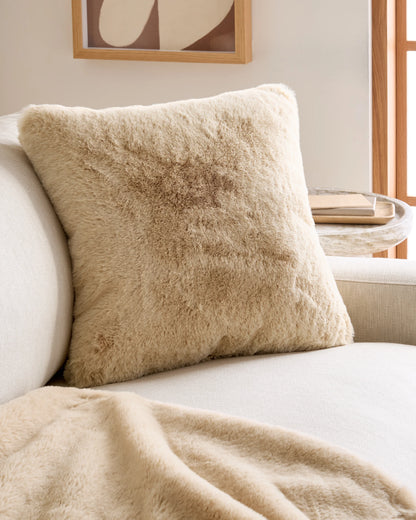 Luxury Faux Fur Pillow Cover - 20x20 / Slate