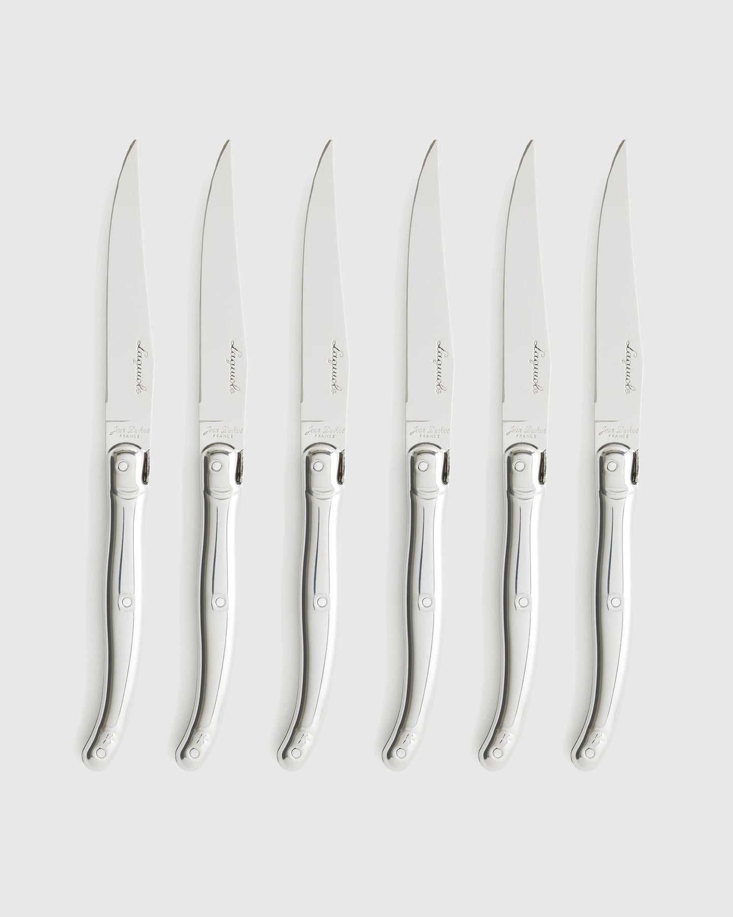 Jean Dubost Laguiole Stainless Steel Steak Knives (Set of 6) - One Size / No Color