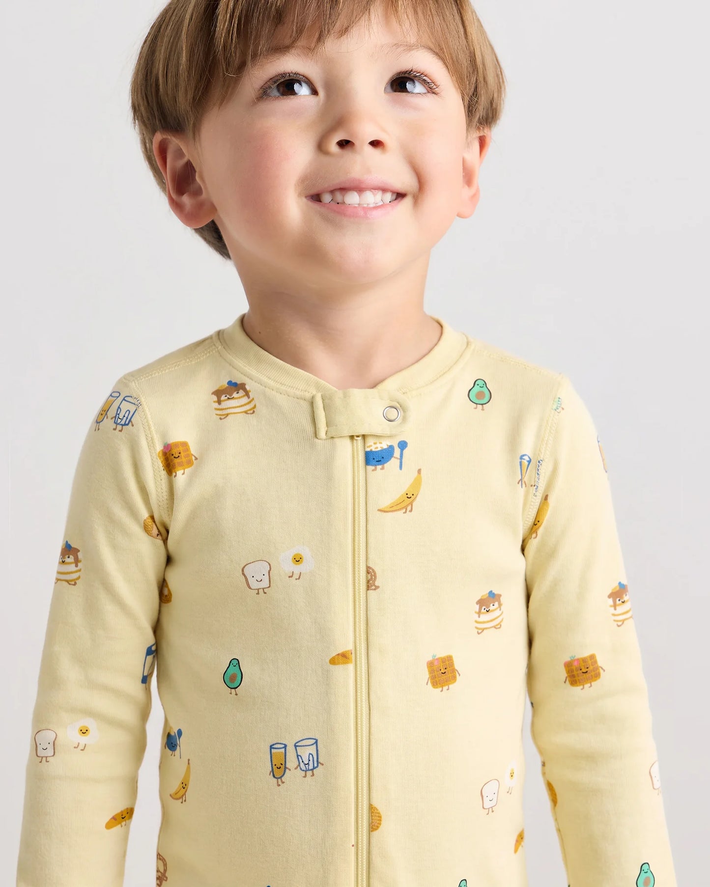 100% Organic Cotton One Piece Pajama - 2T / Navy Stripe