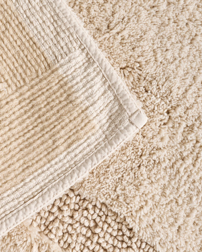 Turkish Cotton Non-Slip Bath Rug - 21"x34" / White