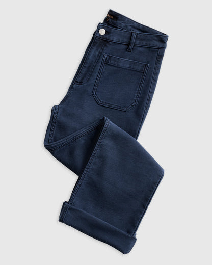 French Terry Wide Leg Pants - 0 / Bayberry Olive