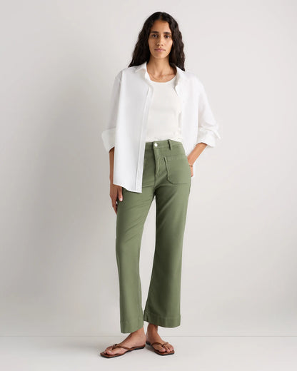 French Terry Wide Leg Pants - 0 / Deep Navy