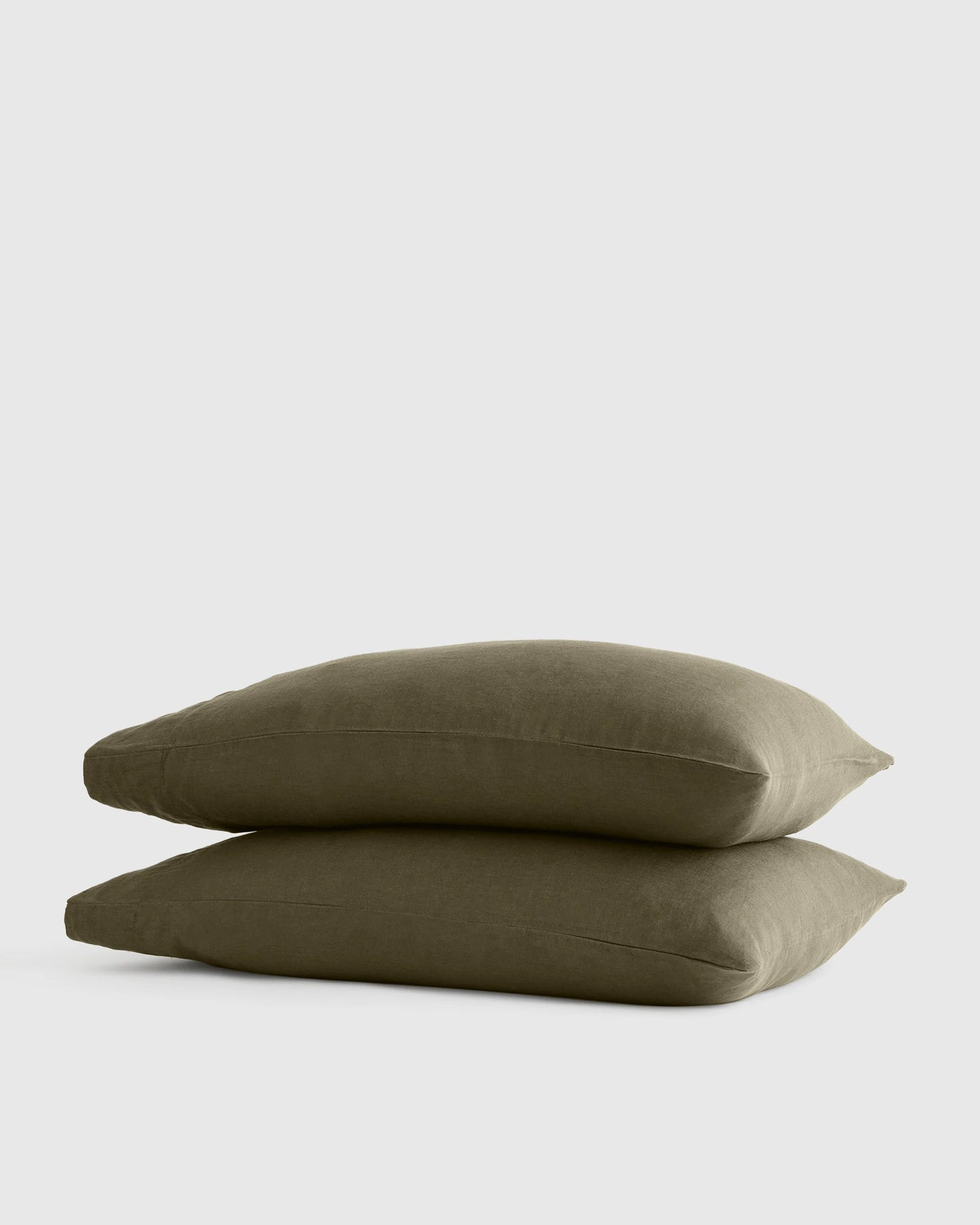 European Linen Pillowcase Set - Standard / White
