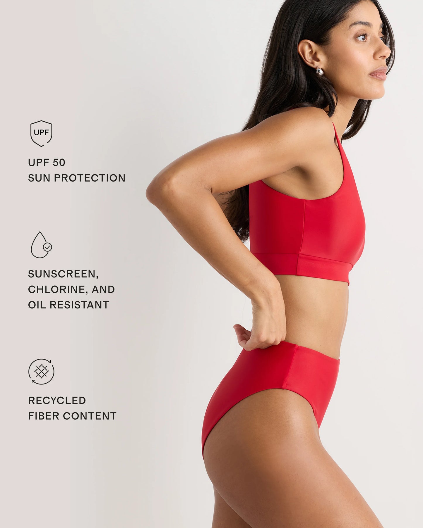 Italian Tank Bikini Top - XS / Cherry