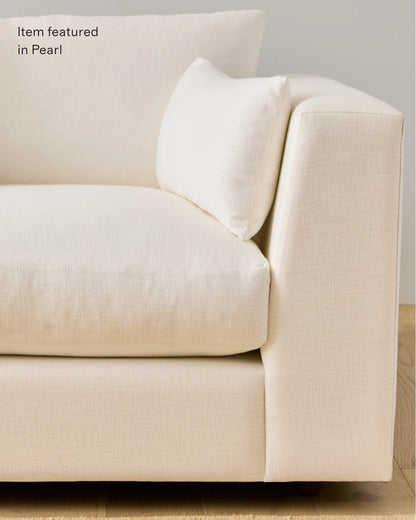 Oasis Chaise Sectional in Performance Linen - Right Arm / Sand