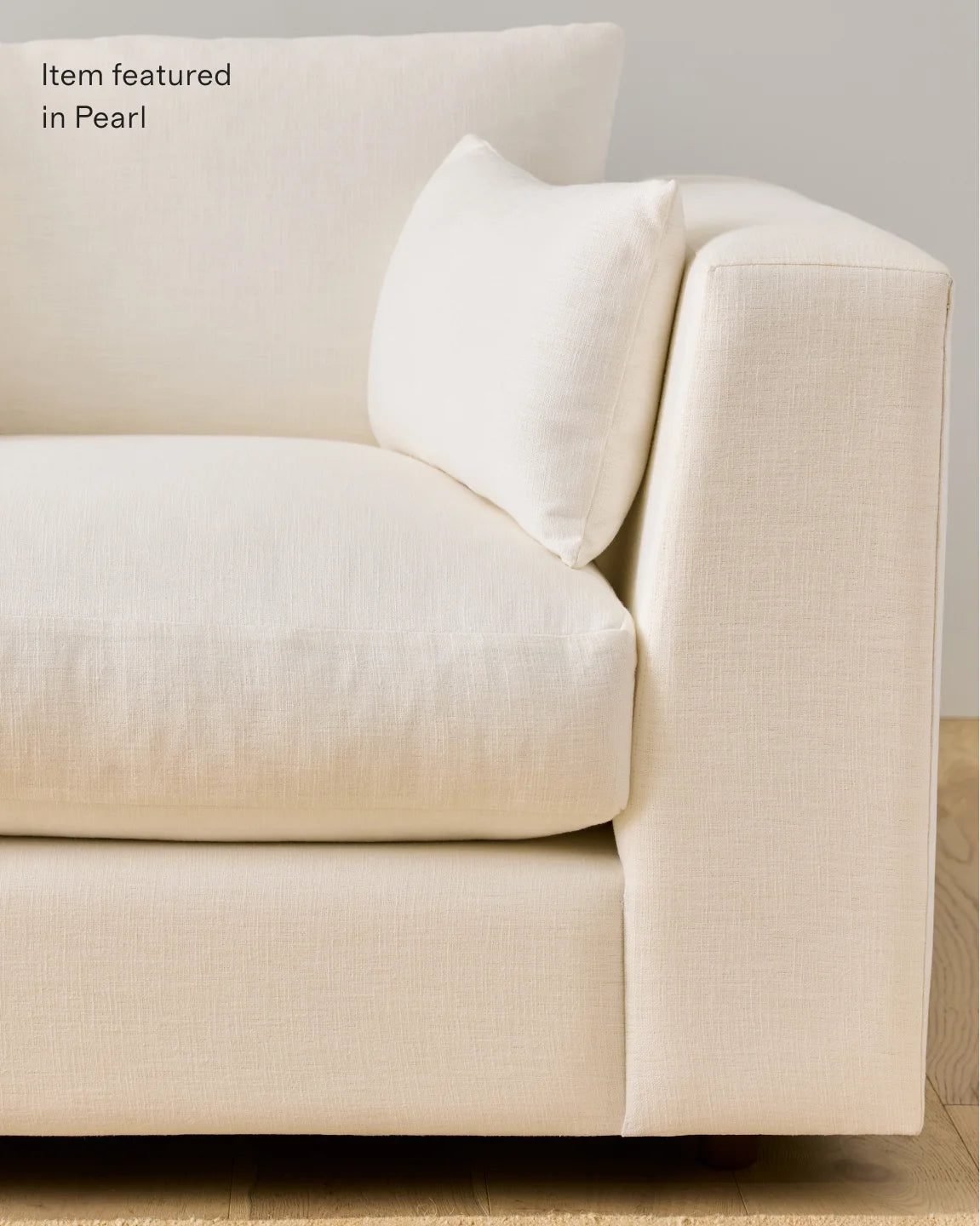 Oasis Sofa in Performance Linen - 7ft / Pearl