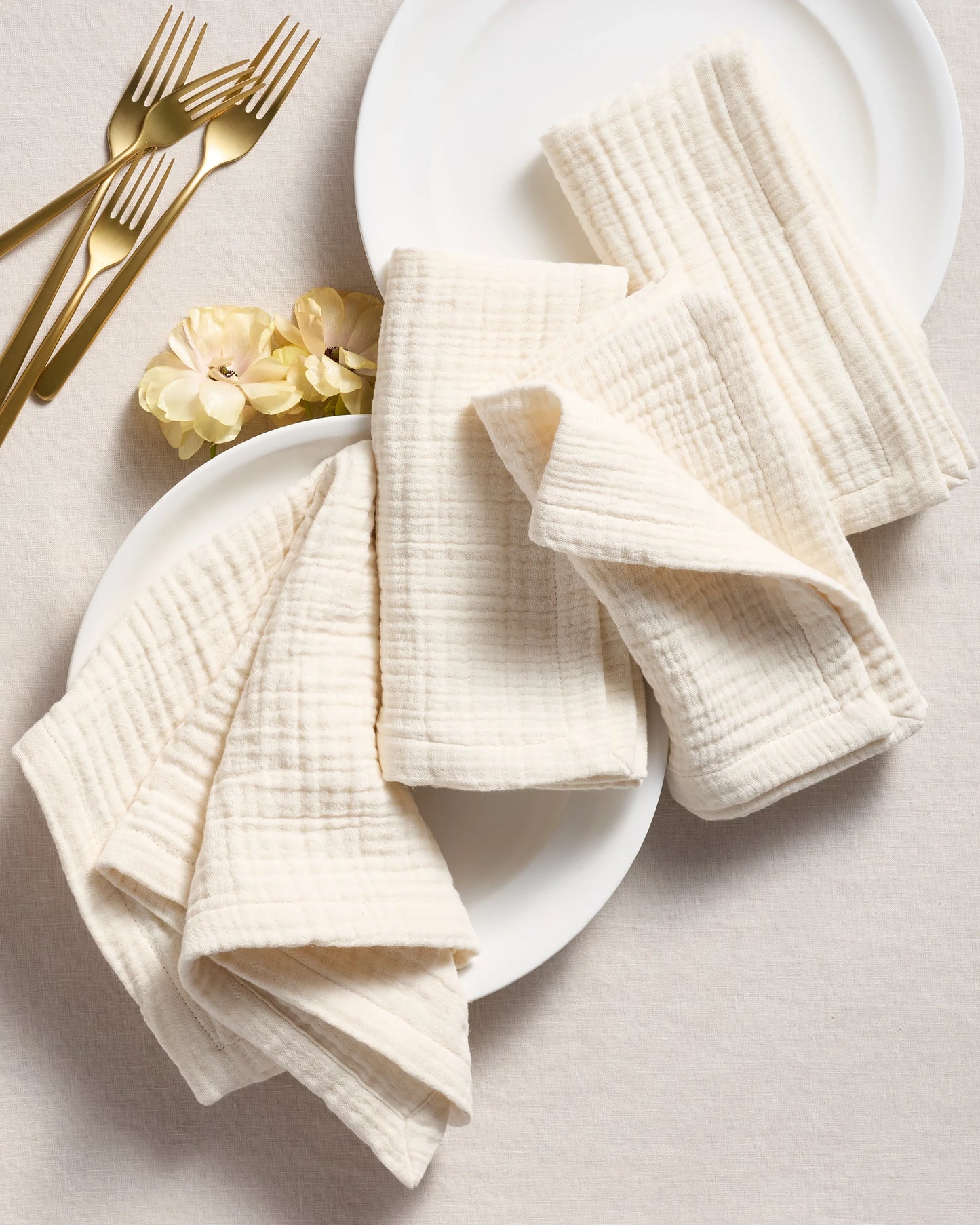 Organic Cotton Gauze Napkins - One Size / Chocolate